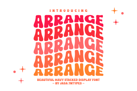 Arrange Display Font for Editorial Design and Branding
