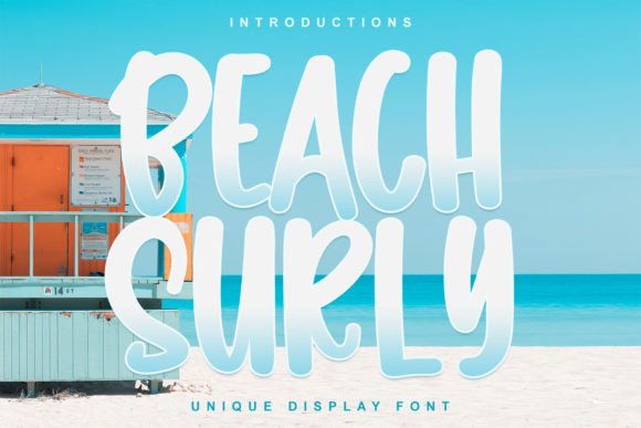 Beach Surly: A Cheerful Display Font for Digital Design Projects