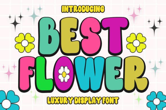 Best Flower: A Retro Display Font for Modern Web Design