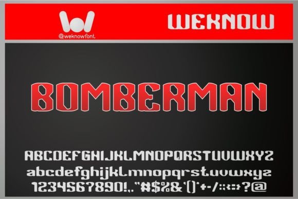 Bomberman Font: Next-Gen Typeface for Modern Editorial Design