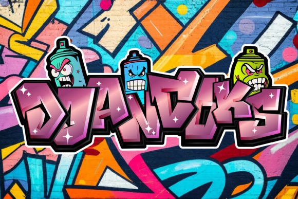 Djancoks Graffiti Display Font for Digital Branding