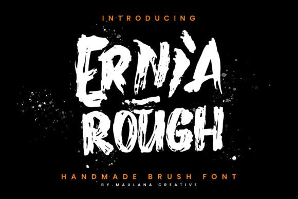 Ernia: A Handmade Brush Font for Editorial Design