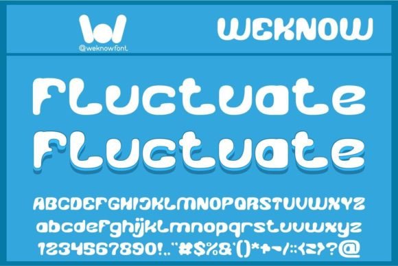 Fluctuate: A Whimsical Display Font for Editorial Design