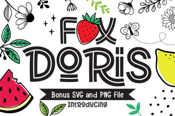 Fox Doris Display Font for Crafters and Product Makers