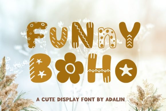 Funny Boho: A Whimsical Display Font for Editorial Charm