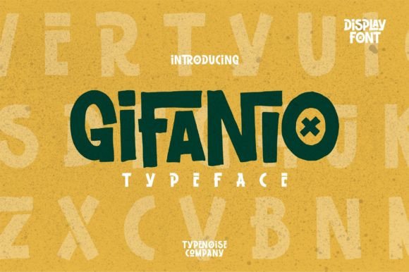 Gifanio: A Playful Display Font for Small Businesses Ready to Stand Out