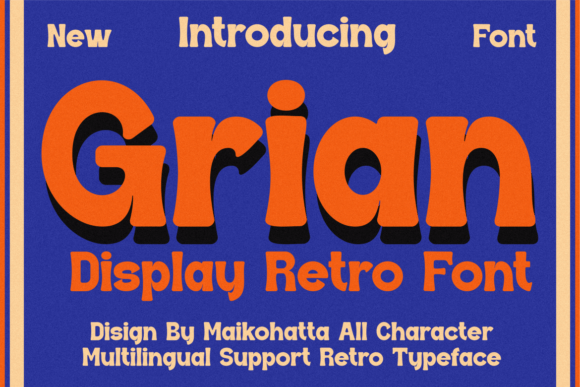 Grian Display Font: A Cheerful Handwritten Typeface for Your Brand