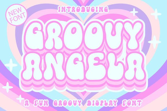 Groovy Angela: A Retro Display Font for Charming Brand Designs