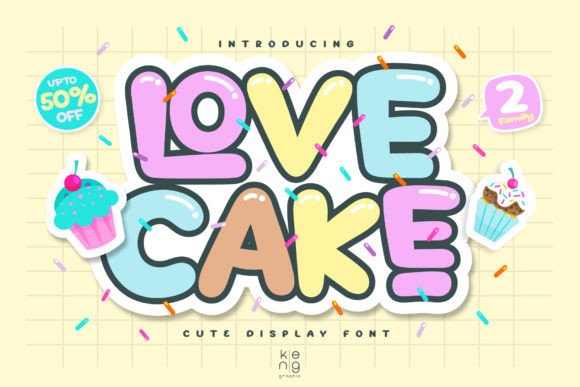 How Love Cake Delivers as a Fun and Unique Display Font