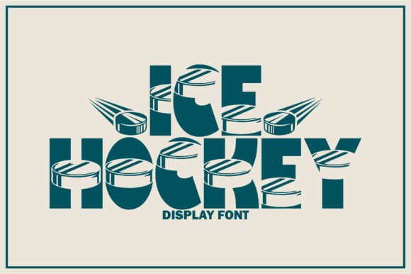 Ice Hockey Font: A Fun and Cute Display Typeface for Branding Projects