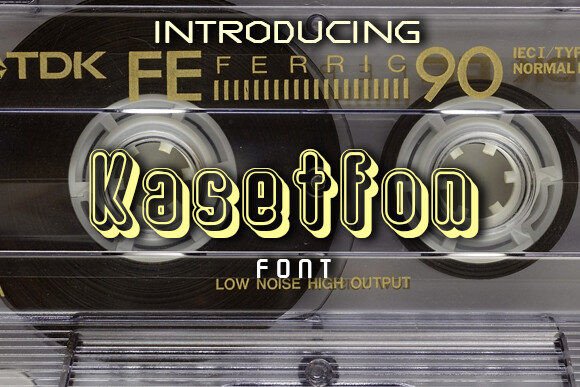 Kasetfon: A Modern Groovy Display Typeface for Scroll-Stopping Campaigns