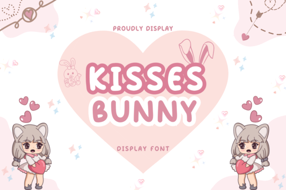 Kisses Bunny Display Font for Branding and Packaging