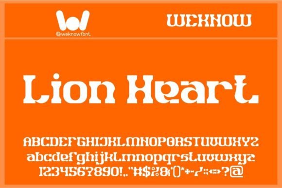 Lion Heart: A Slab Serif Display Font for Bold Branding Projects