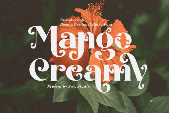 Mango Creamy Display Font for Elegant Product Designs
