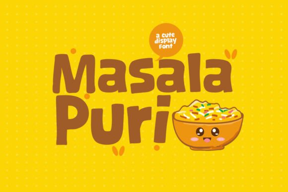 Masala Puri Display Font for Small Business Branding