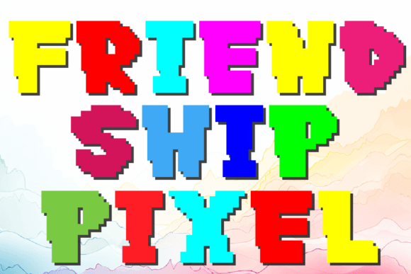 Pixel Friendship Font for Web Design Projects