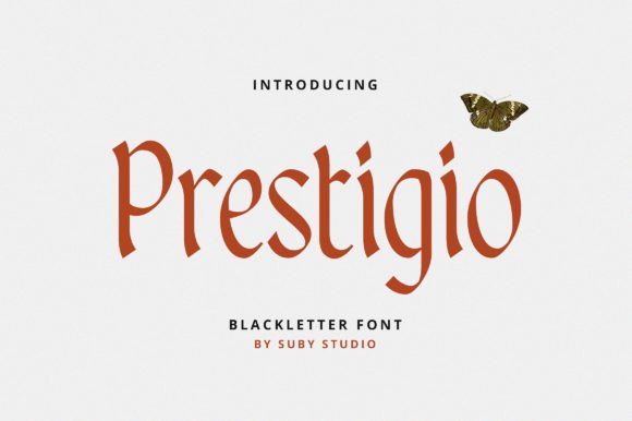 Prestigio: A Modern Display Font for Your Brand Identity