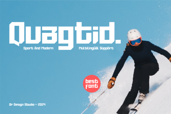 Quagtid: A Bold Display Font That Makes Small Brands Shine