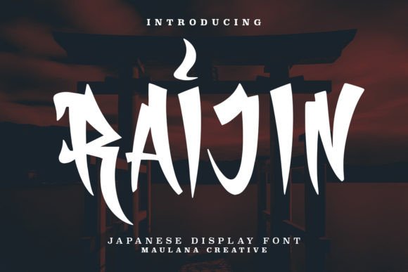 Raijin: A Japanese Display Font for Editorial Storytelling