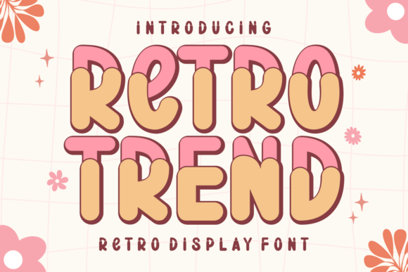 Retro Trend Display Font for Campaign Design and Branding