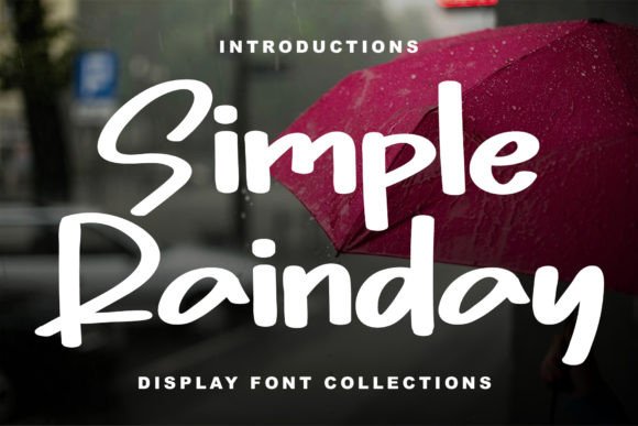 Simple Rainday: A Handwritten Display Font for Handmade Product Design