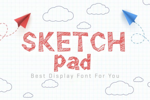 Sketch Pad Display Font for Playful Web Headers and Branding