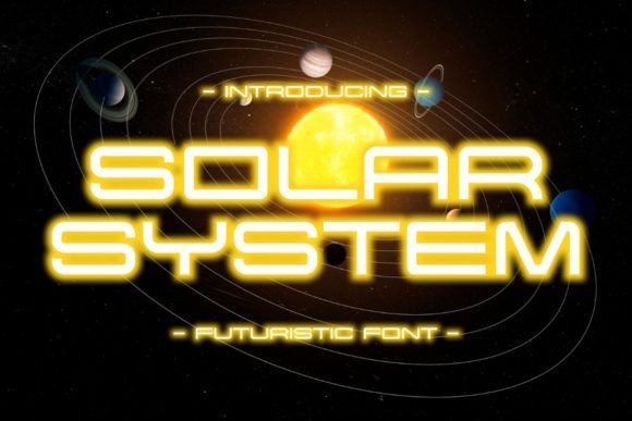 Solar System Font: A Display Typeface for Editorial Designers