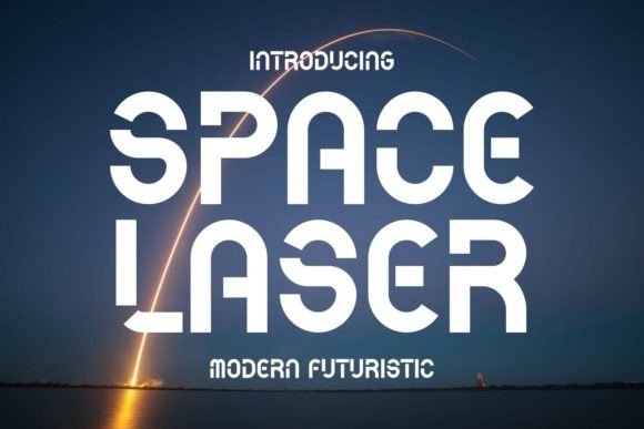 Space Laser Font for Modern Editorial and Content Design