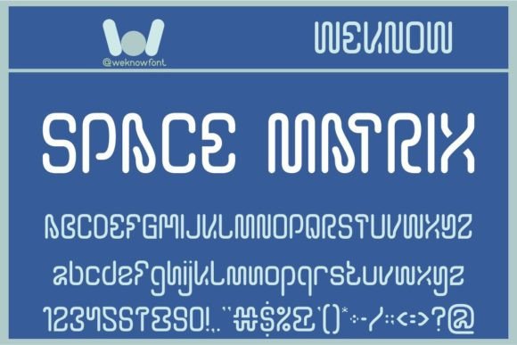 Space Matrix: A Futuristic Display Font for Modern Branding