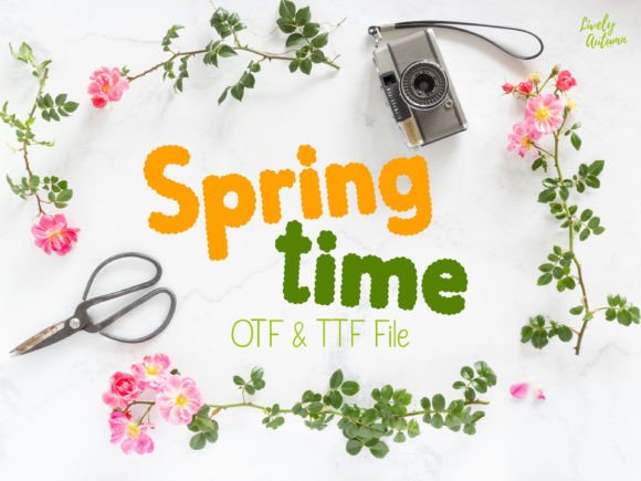 Springtime Display Font for Branding and Packaging Projects