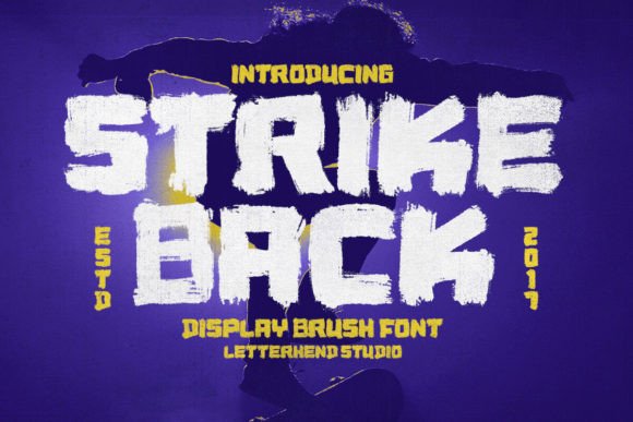 Strike Back Display Font for Sports and Marketing Headlines