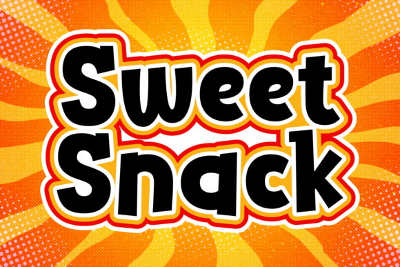 Sweet Snack Display Font for Branding and Social Media Graphics