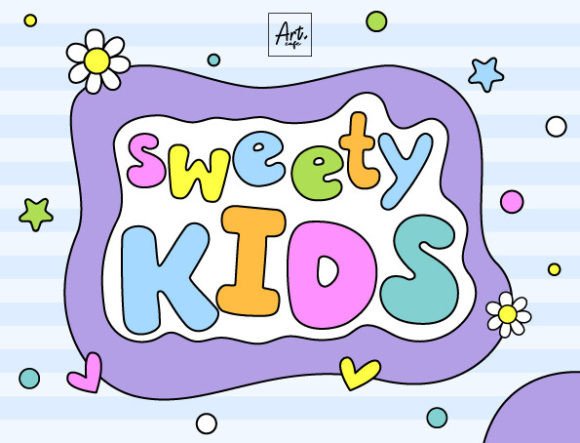 Sweety Kids Display Font for Handmade Product Designs
