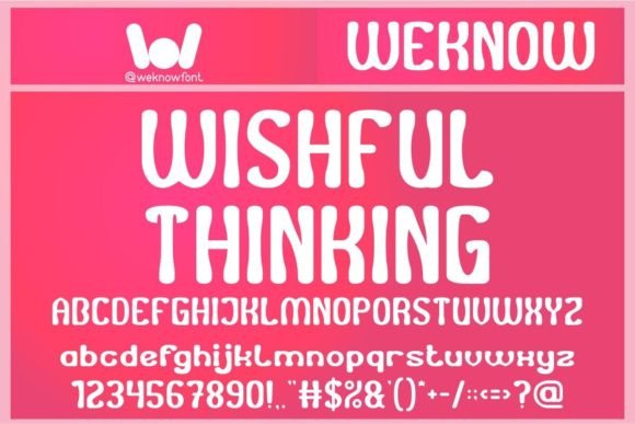 Wishful Thinking: Whimsical Display Font for Crafters