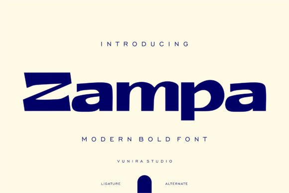 Zampa Font: A Bold Calligraphy Style for Small Business Branding